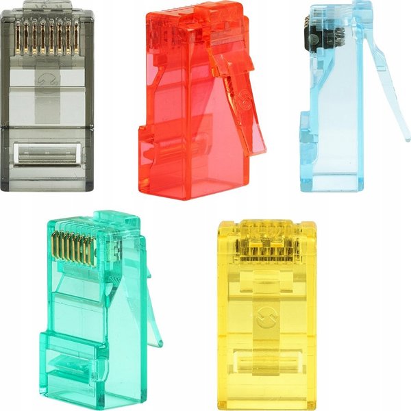 NetRack Καλώδιο Δικτύωσης RJ45 UTP Cat.6, Linka, Χρώμα Mix, 100 Τεμάχια