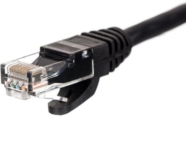NetRack patchcord RJ45, θωρακισμένο, kat. 6 UTP, 2m μαύρο (BZPAT26K)
