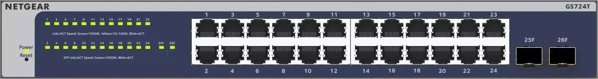 NETGEAR Switch 24x GE GS724T-600EUS