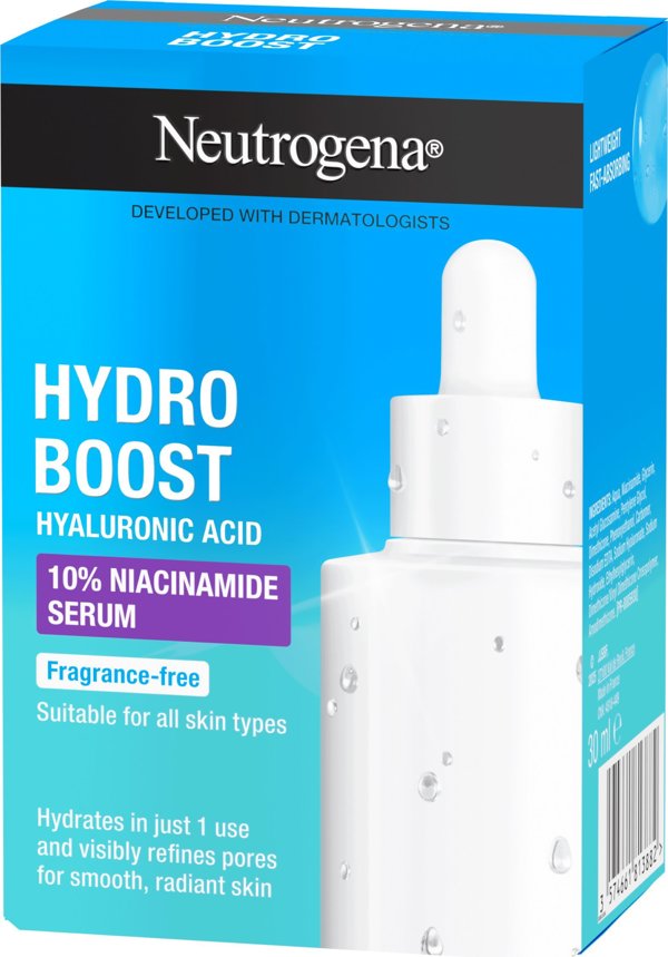 Neutrogena Hydro Boost Ορός Προσώπου με Νιασιναμίδη, Ενυδατικός, 30ml