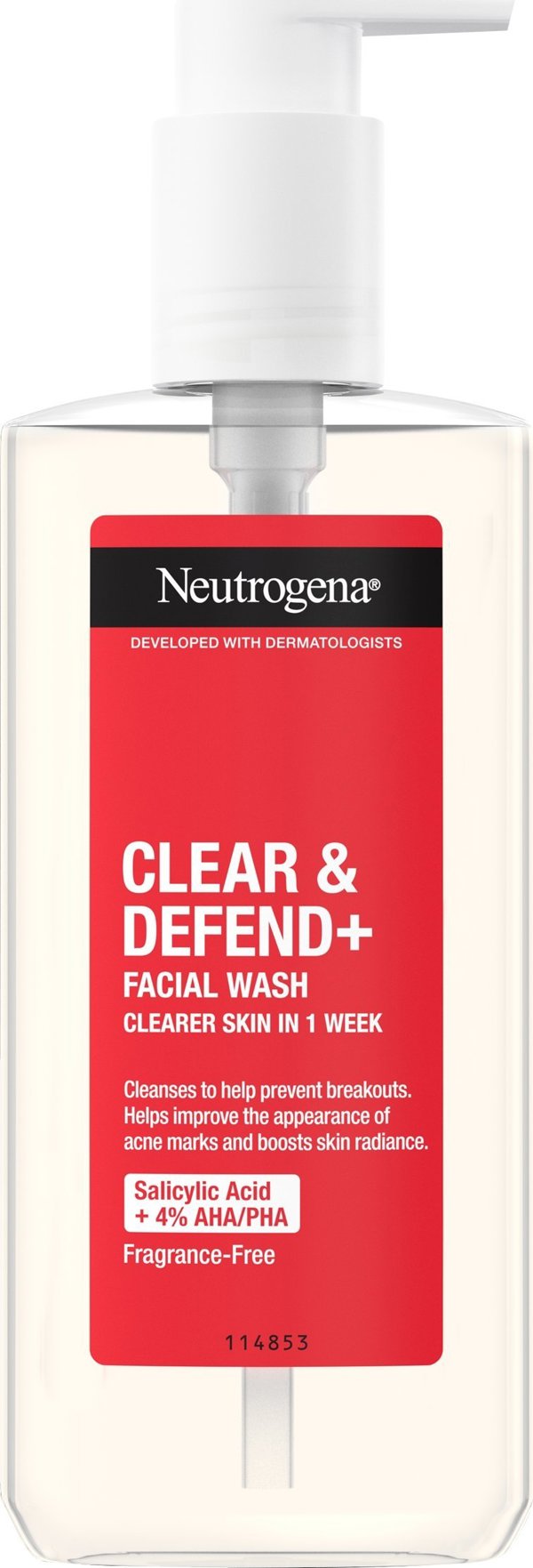 Neutrogena Clear & Defend + Καθαριστικό Προσώπου Τζελ 200ml