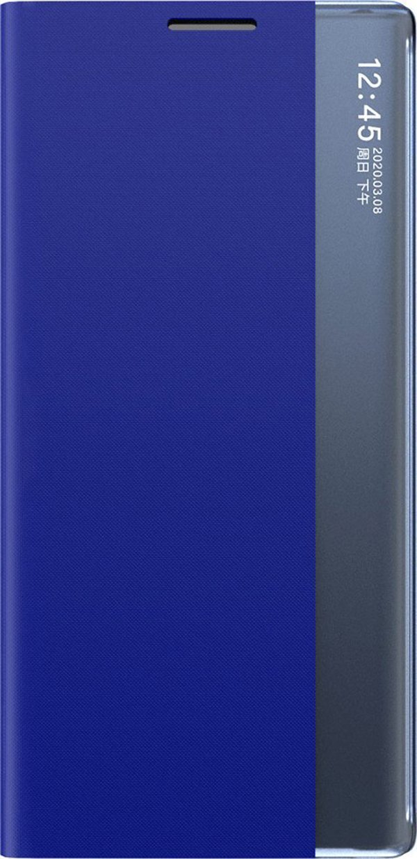 New Sleep Case θήκη για Samsung Galaxy S25+ κάλυμμα με καπάκι και βάση - μπλε