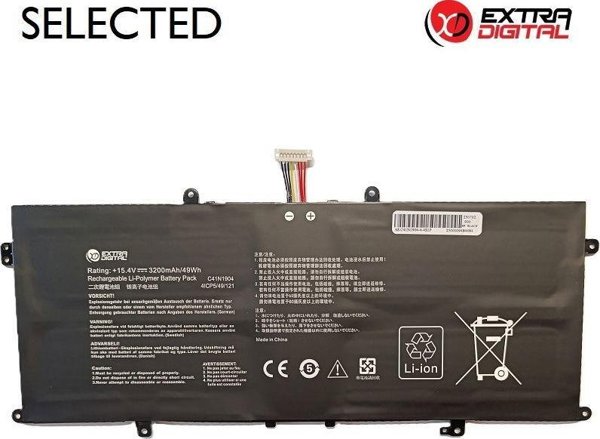 Nešiojamo kompiuterio baterija ASUS C41N1904, 3200mAh, Extra Digital Selected