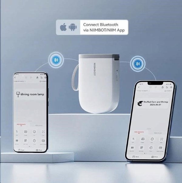 Niimbot Tiskárna štítků D11-H Smart, bílá + role štítků 160 ks