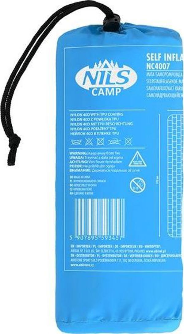 Nils Extreme NC4007 Στρώμα Πεζοπορίας, Αυτοφούσκωτο Υπόστρωμα Κάμπινγκ, Μπλε