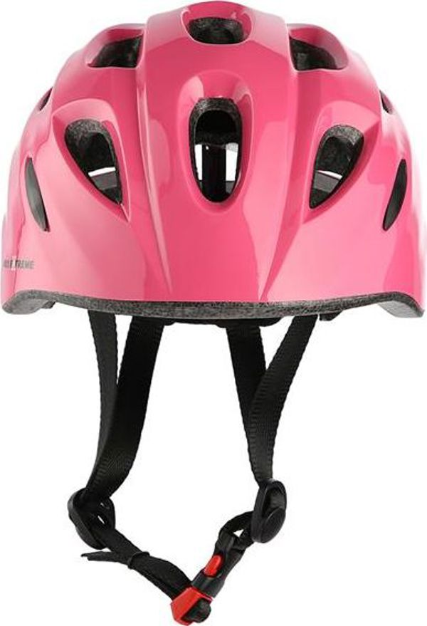 Κράνος Nils Extreme MTW01+H210 ροζ με προστατευτικά μέγεθος XS