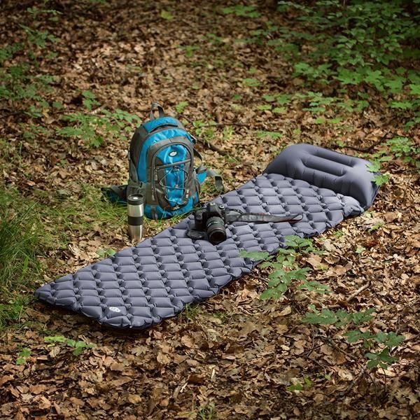 Nils Extreme NC4006 Τουριστικό Στρώμα Camping με Αντλία, Γκρι, 190x60 cm