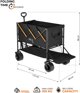 Nils Extreme NC2607 Τουριστικό Καρότσι Μεταφοράς XXL 160L, Μαύρο-Πορτοκαλί