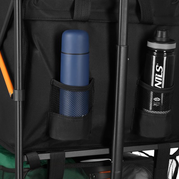 Nils Extreme NC2607 Τουριστικό Καρότσι Μεταφοράς XXL 160L, Μαύρο-Πορτοκαλί