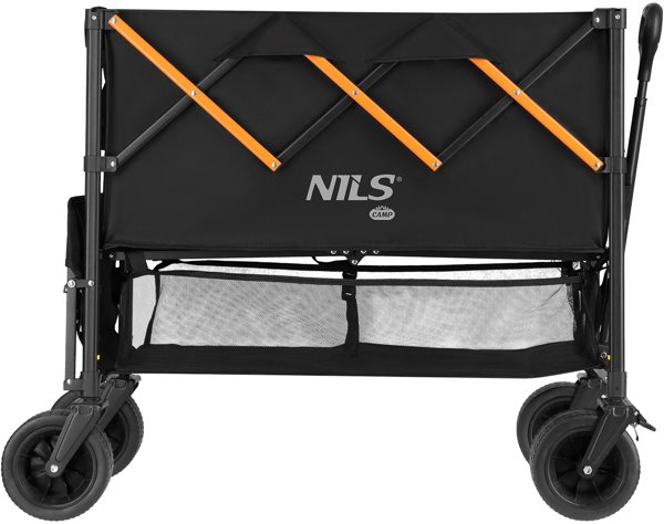 Nils Extreme NC2607 Τουριστικό Καρότσι Μεταφοράς XXL 160L, Μαύρο-Πορτοκαλί