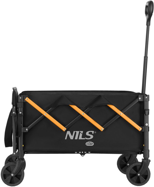Nils Extreme NC2608 Πτυσσόμενο Τουριστικό Καρότσι Μεταφοράς 100L, Μαύρο-Πορτοκαλί