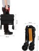Nils Extreme NC2608 Πτυσσόμενο Τουριστικό Καρότσι Μεταφοράς 100L, Μαύρο-Πορτοκαλί