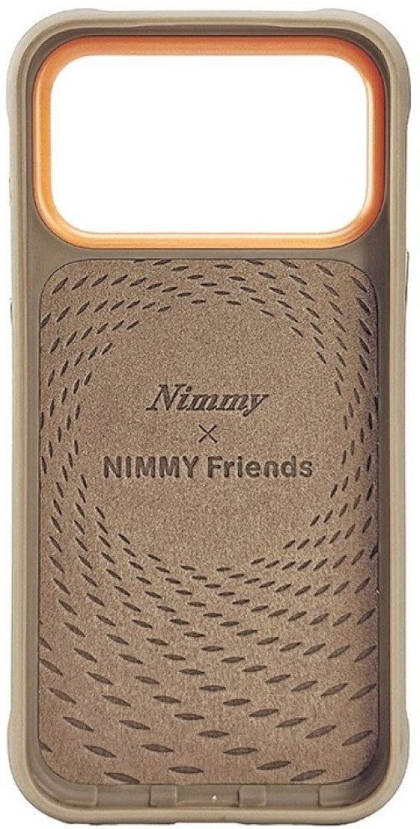Nimmy Futerał Big Eyed Lying Teddy Poodle kompatybilny z MagSafe do iPhone 18 Pro/17 Pro brązowy