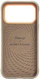 Nimmy Futerał Big Eyed Lying Teddy Poodle kompatybilny z MagSafe do iPhone 18 Pro/17 Pro brązowy