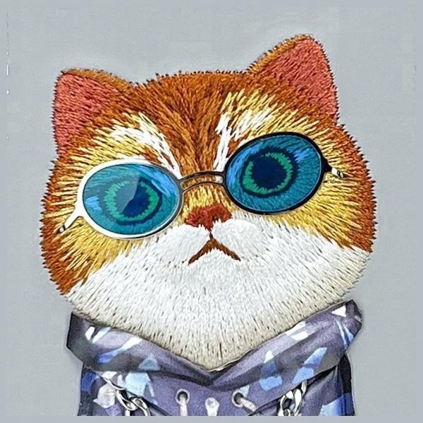 Θήκη Nimmy iPhone 15 6.1" γκρι/γκρι Γυαλιά Cool Cat