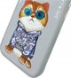 Θήκη Nimmy iPhone 15 6.1" γκρι/γκρι Γυαλιά Cool Cat