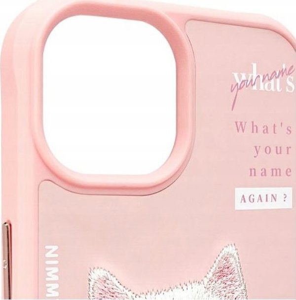 Nimmy iPhone 15 6.1" case pink Cool&Cute 2.0 Cat