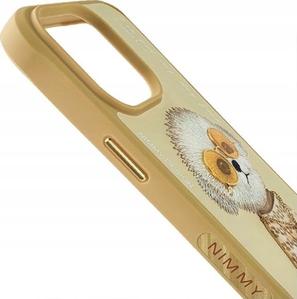 Θήκη Nimmy iPhone 15 Pro 6.1" χακί Γυαλιά Cool Dog