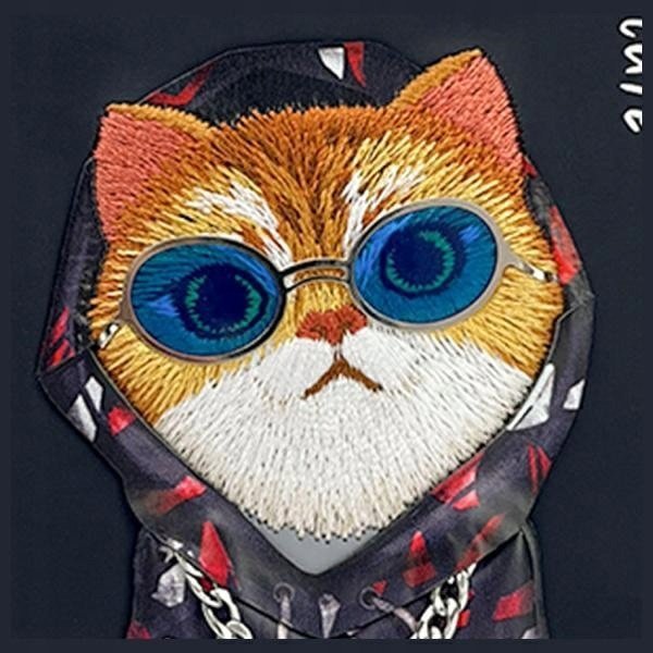 Nimmy θήκη iPhone 15 6.1" μαύρο/μαύρο Γυαλιά Cool Cat