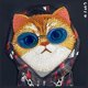 Nimmy θήκη iPhone 15 6.1" μαύρο/μαύρο Γυαλιά Cool Cat