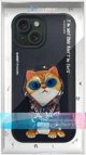 Nimmy θήκη iPhone 15 6.1" μαύρο/μαύρο Γυαλιά Cool Cat