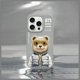 Θήκη Nimmy iPhone 15 Pro Max 6.7" γκρι Cool&Cute 2.0 Bear