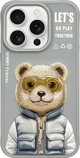 Θήκη Nimmy iPhone 15 Pro 6.1" γκρι Cool&Cute 2.0 Bear