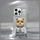 Θήκη Nimmy iPhone 15 Pro 6.1" γκρι Cool&Cute 2.0 Bear