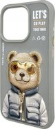 Θήκη Nimmy iPhone 15 Pro 6.1" γκρι Cool&Cute 2.0 Bear