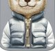 Θήκη Nimmy iPhone 15 Pro 6.1" γκρι Cool&Cute 2.0 Bear