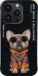Θήκη Nimmy iPhone 15 Pro 6.1" Μαύρα Γυαλιά Cool Dog