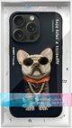 Θήκη Nimmy iPhone 15 Pro 6.1" Μαύρα Γυαλιά Cool Dog