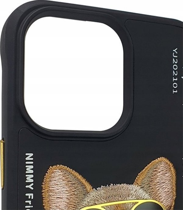 Θήκη Nimmy iPhone 15 Pro 6.1" Μαύρα Γυαλιά Cool Dog