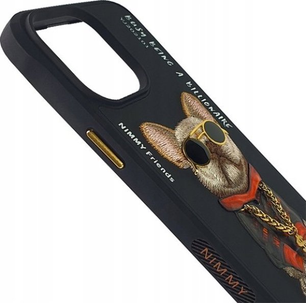 Θήκη Nimmy iPhone 15 Pro 6.1" Μαύρα Γυαλιά Cool Dog