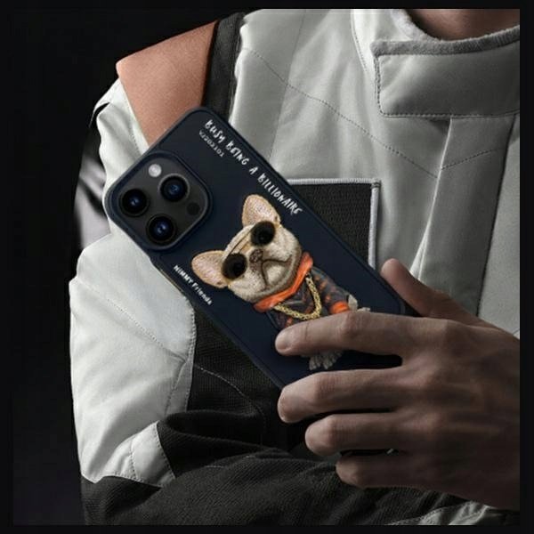 Θήκη Nimmy iPhone 15 Pro 6.1" Μαύρα Γυαλιά Cool Dog