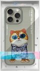 Θήκη Nimmy iPhone 15 Pro Max 6.7" γκρι/γκρι Γυαλιά Cool Cat