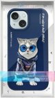 Θήκη Nimmy iPhone 15 6.1" μπλε/μπλε Γυαλιά Cool Cat