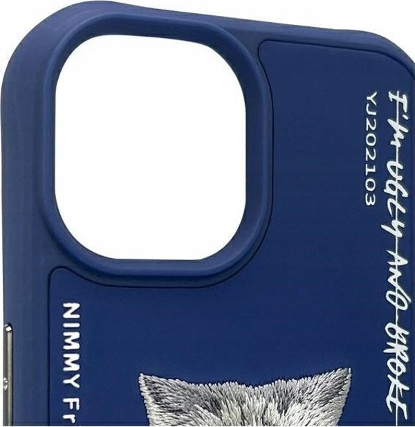 Θήκη Nimmy iPhone 15 6.1" μπλε/μπλε Γυαλιά Cool Cat
