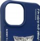 Θήκη Nimmy iPhone 15 6.1" μπλε/μπλε Γυαλιά Cool Cat