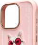 Nimmy iPhone 16 Pro 6.3" Θήκη Ροζ Γυαλιά Cool Cat
