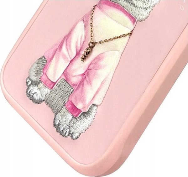 Nimmy iPhone 16 Pro 6.3" Θήκη Ροζ Γυαλιά Cool Cat