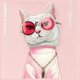 Nimmy iPhone 16 Pro 6.3" Θήκη Ροζ Γυαλιά Cool Cat