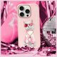 Nimmy iPhone 16 Pro 6.3" Θήκη Ροζ Γυαλιά Cool Cat