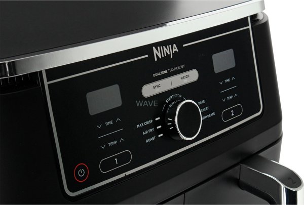 Ninja Foodi MAX dviejų zonų gruzdintuvė AF400EU, 9,5 l, Juoda