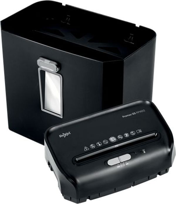 Καταστροφέας Εγγράφων Rexel Promax QS RPX612, Cross-Cut P-4, 6 Φύλλα, 12L, Τεμαχίζει Συνδετήρες & Πιστωτικές Κάρτες