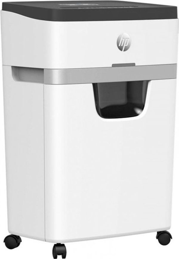 HP OneShred 12MC Καταστροφέας Εγγράφων P-5, Τεμαχισμός 12 Φύλλων, 2x15mm, Λευκό