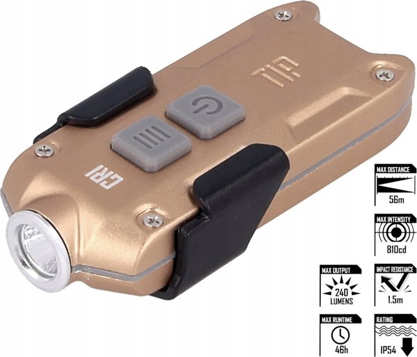 Nitecore Latarka Nitecore 240 lm, 500mAh (TIP CRI GOLD)