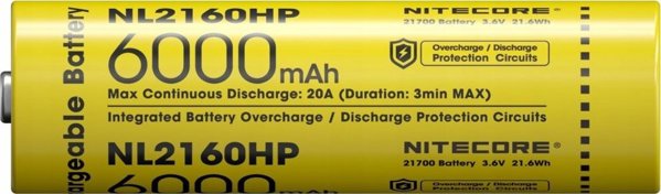 Nitecore Akumulator 21700 6000mAh