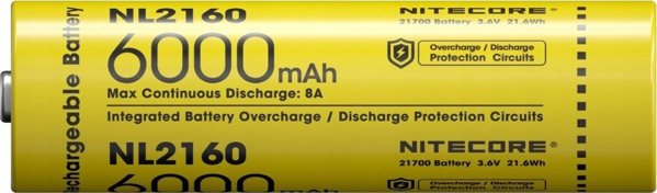 Nitecore Akumulator 21700 6000mAh