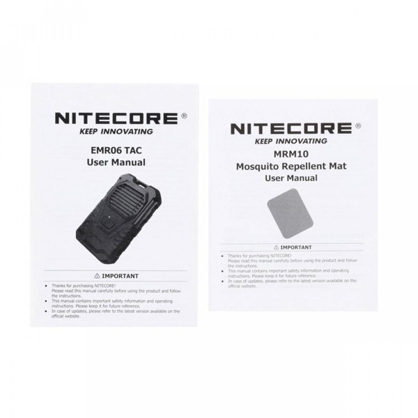Nitecore EMR06TAC Φορητός Απωθητής Κουνουπιών, Μαύρο Χρώμα